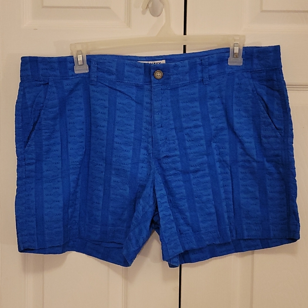 Old Navy blue textured shorts size 16